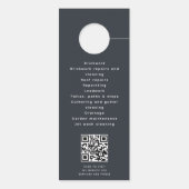 Blue Estimate Quote Builder Construction QR-code (Achterkant)