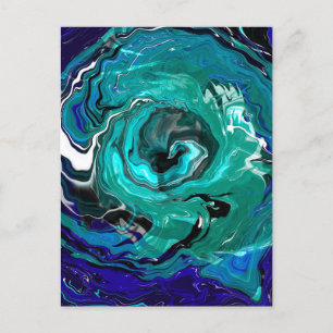 Blue Eternity   Abstracte kunst Briefkaart