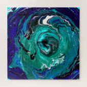 Blue Eternity | Abstracte kunst Legpuzzel (Horizontaal)
