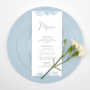 Blue Eucalyptus Wedding Réception Menu