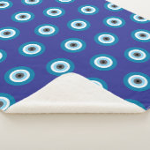 Blue Evil Eye Blanket Sherpa Deken (3/4)
