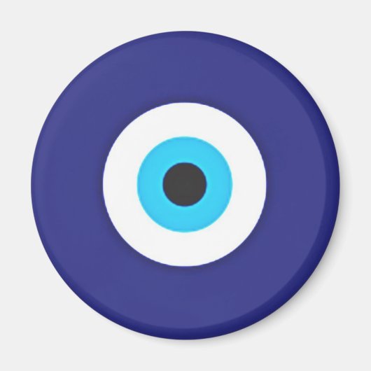 Blue Evil Eye Magnet Magneet (Voorkant)