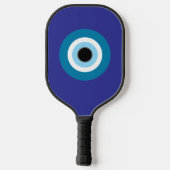 Blue Evil Eye Pickle Ball Paddle (Achterkant)