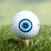 Blue Evil Eye sur mesure Taylor Made balles de gol (T-shirt Insitu)