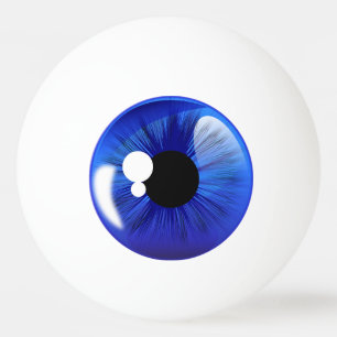 Blue Eye Ball Iris Funny Novelty Ping Ball