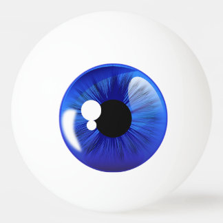 Blue Eye Ball Iris Funny Novelty Ping Ball