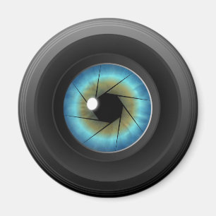 Blue Eye Camera Lens Custom Fridge Magnet Magneet