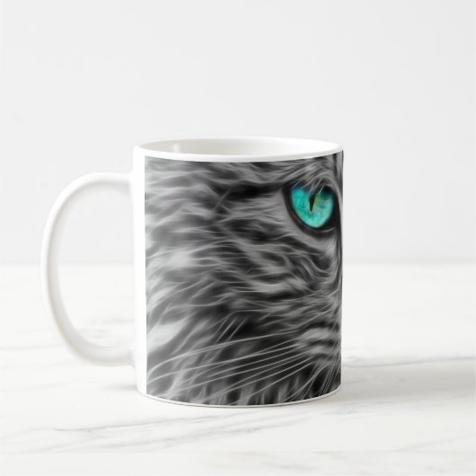Blue Eye Cat Pet Mug Cup de café Mug (Gauche)
