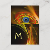 BLUE EYE Doctor, oftalmisch, oculistisch symbool,  Visitekaartje (Achterkant)