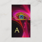 BLUE EYE Doctor, oftalmisch, oculistisch symbool,  Visitekaartje (Achterkant)