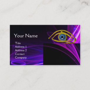 BLUE EYE Doctor, Ophthalmic, Oculist Symbol, Purpl Visitekaartje