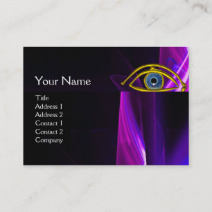BLUE EYE Doctor, Ophthalmic, Oculist Symbol, Purpl Visitekaartje