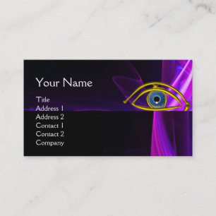BLUE EYE Doctor, Ophthalmic, Oculist Symbol, Purpl Visitekaartje