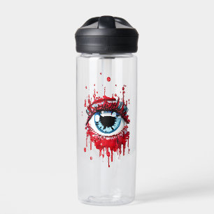 Blue Eye Driving Blood Horror art Waterfles