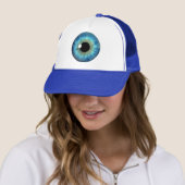 Blue Eye Iris Cool Eyeball Fun Custom Petten (In situ)