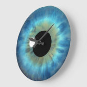 Blue Eye Iris Eyeball Large Custom  Grote Klok (Hoek)