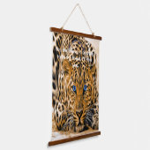 Blue Eye Leopard Hangend Wandkleed (Gebogen)