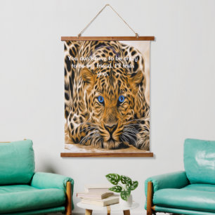 Blue Eye Leopard Hangend Wandkleed