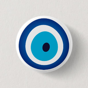 Blue Eye Lucky Charm Ronde Button 3,2 Cm