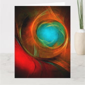 Blue Eye Modern Abstract Fine Art Cool Pattern #16 Bedankkaart (Voorkant)