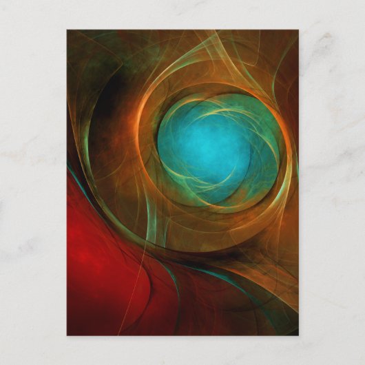 Blue Eye Modern Abstract Fine Art Cool Pattern #16 Briefkaart (Voorkant)