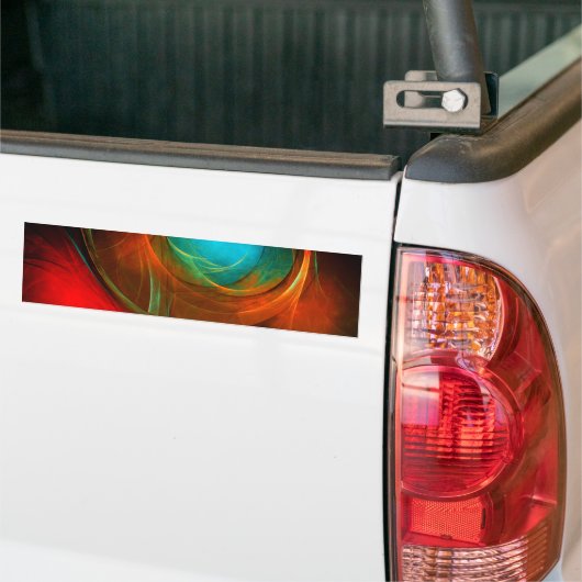 Blue Eye Modern Abstract Fine Art Cool Pattern #16 Bumpersticker (Op Truck)