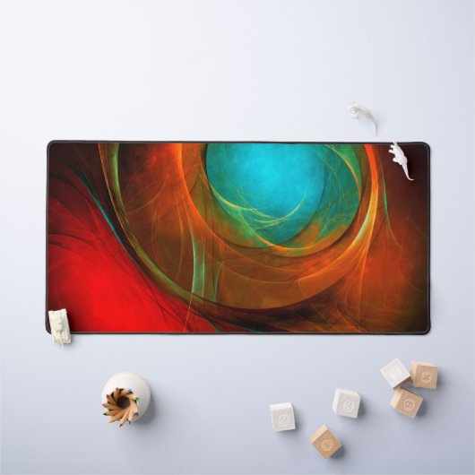 Blue Eye Modern Abstract Fine Art Cool Pattern #16 Bureaumat (Kindertafel)