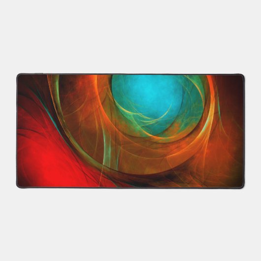 Blue Eye Modern Abstract Fine Art Cool Pattern #16 Bureaumat (Voorkant)