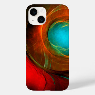 Blue Eye Modern Abstract Fine Art Cool Pattern #16 Case-Mate iPhone 14 Hoesje