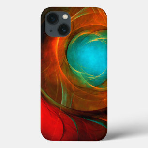 Blue Eye Modern Abstract Fine Art Cool Pattern #16 iPhone 13 Hoesje
