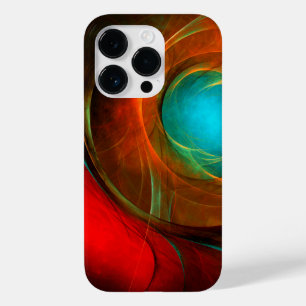 Blue Eye Modern Abstract Fine Art Cool Pattern #16 Case-Mate iPhone 14 Pro Hoesje