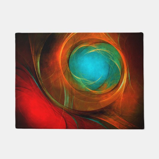 Blue Eye Modern Abstract Fine Art Cool Pattern #16 Deurmat (Voorkant)