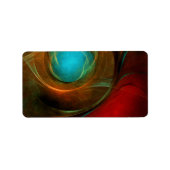 Blue Eye Modern Abstract Fine Art Cool Pattern #16 Etiket (Voorkant)