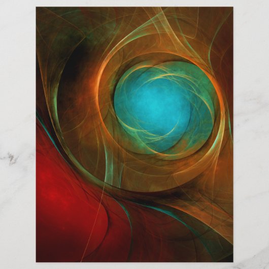 Blue Eye Modern Abstract Fine Art Cool Pattern #16 Flyer (Voorkant)