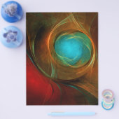 Blue Eye Modern Abstract Fine Art Cool Pattern #16 Flyer (Enkel)