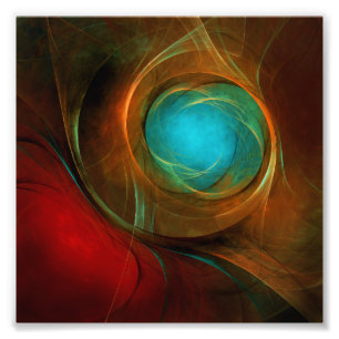 Blue Eye Modern Abstract Fine Art Cool Pattern #16 Foto Afdruk