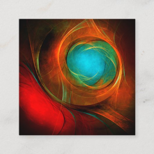 Blue Eye Modern Abstract Fine Art Cool Pattern #16 Informatiekaartje (Voorkant)