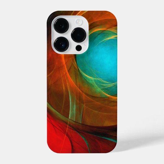 Blue Eye Modern Abstract Fine Art Cool Pattern #16 iPhone Hoesje (Achterkant)