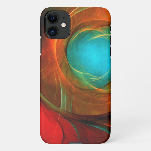 Blue Eye Modern Abstract Fine Art Cool Pattern #16 iPhone Hoesje (Achterkant)