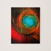 Blue Eye Modern Abstract Fine Art Cool Pattern #16 Legpuzzel (Verticaal)
