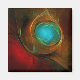 Blue Eye Modern Abstract Fine Art Cool Pattern #16 Magneet
