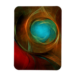 Blue Eye Modern Abstract Fine Art Cool Pattern #16 Magneet