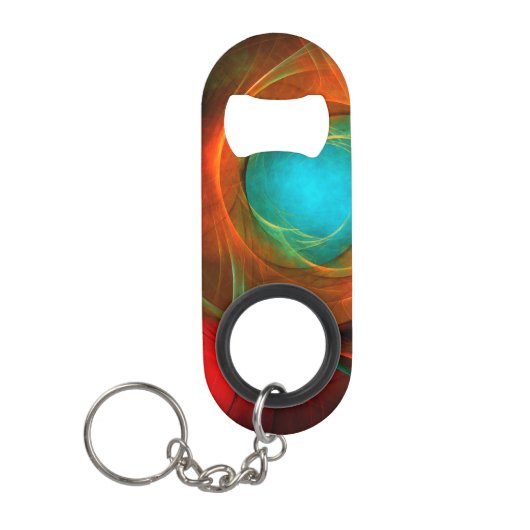 Blue Eye Modern Abstract Fine Art Cool Pattern #16 Mini Flessenopener (Voorkant)