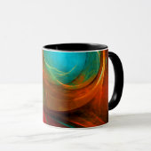 Blue Eye Modern Abstract Fine Art Cool Pattern #16 Mok (Voorkant rechts)