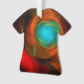 Blue Eye Modern Abstract Fine Art Cool Pattern #16 Ornament (voorkant)