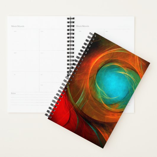Blue Eye Modern Abstract Fine Art Cool Pattern #16 Planner (Display)