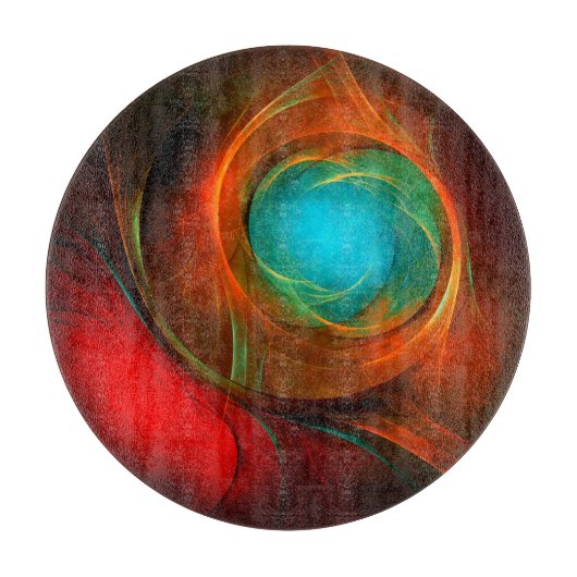 Blue Eye Modern Abstract Fine Art Cool Pattern #16 Snijplank (Voorkant)