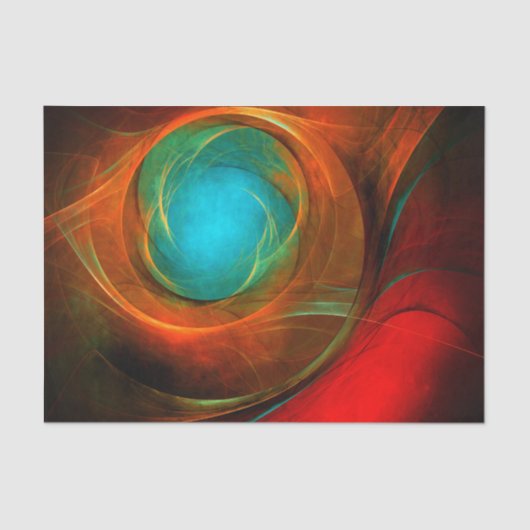 Blue Eye Modern Abstract Fine Art Cool Pattern #16 Tissuepapier (Voorkant)