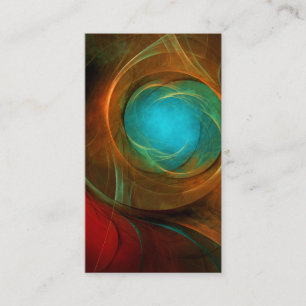 Blue Eye Modern Abstract Fine Art Cool Pattern #16 Visitekaartje