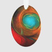 Blue Eye Moderne Abstrait Art Cool Motif #16 (dos)